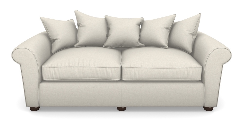 Product photograph of Lewes 4 Seater Sofa In Easy Clean Plain - Chalk from Sofas and Stuff Limited
