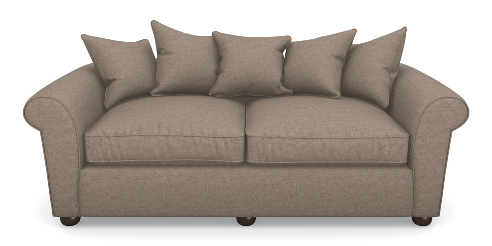 Product photograph of Lewes 4 Seater Sofa In Easy Clean Plain - Camel from Sofas and Stuff Limited