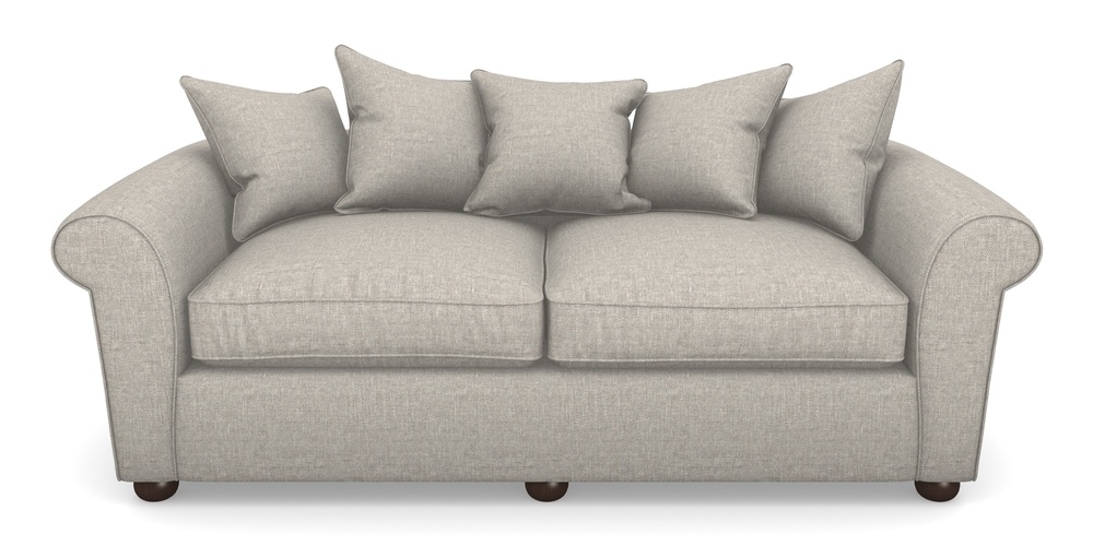 Product photograph of Lewes 4 Seater Sofa In Easy Clean Plain - Dove from Sofas and Stuff Limited