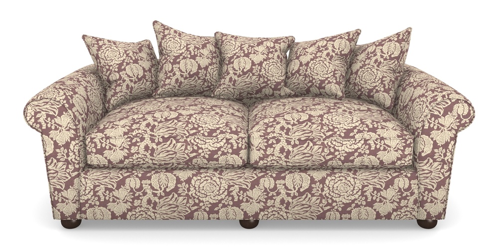 Product photograph of Lewes 4 Seater Sofa In V A Brompton Collection - Flowering Kale - Cacao from Sofas and Stuff Limited