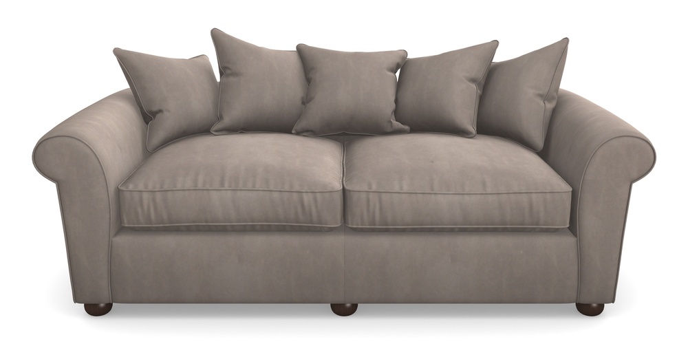 Product photograph of Lewes 4 Seater Sofa In House Clever Velvet - Cocoa from Sofas and Stuff Limited