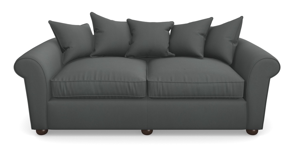 Product photograph of Lewes 4 Seater Sofa In House Clever Velvet - Slate from Sofas and Stuff Limited