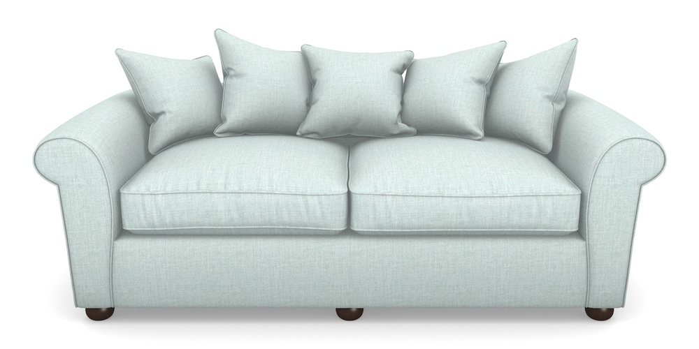 Product photograph of Lewes 4 Seater Sofa In House Plain - Aqua from Sofas and Stuff Limited