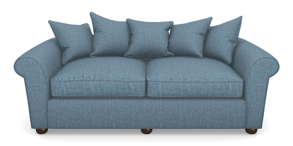Product photograph of Lewes 4 Seater Sofa In House Plain - Cobalt from Sofas and Stuff Limited