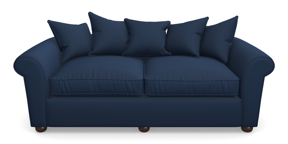 Product photograph of Lewes 4 Seater Sofa In House Velvet - Indigo from Sofas and Stuff Limited