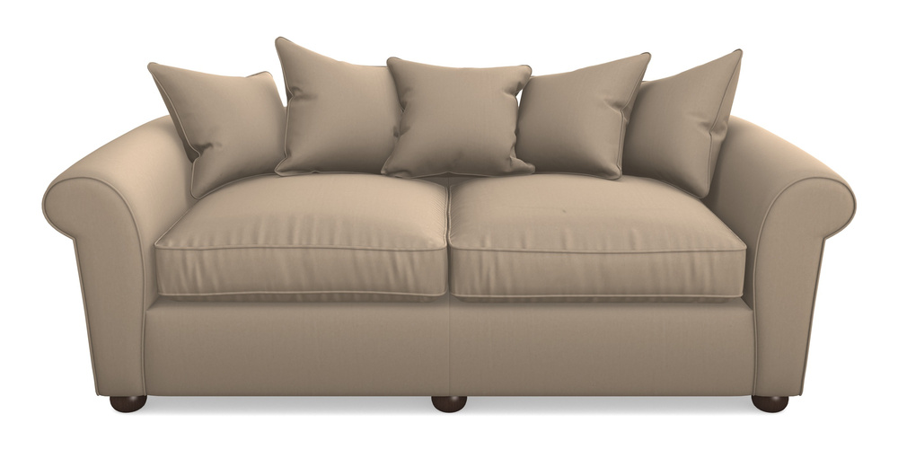 Product photograph of Lewes 4 Seater Sofa In House Velvet - Linen from Sofas and Stuff Limited