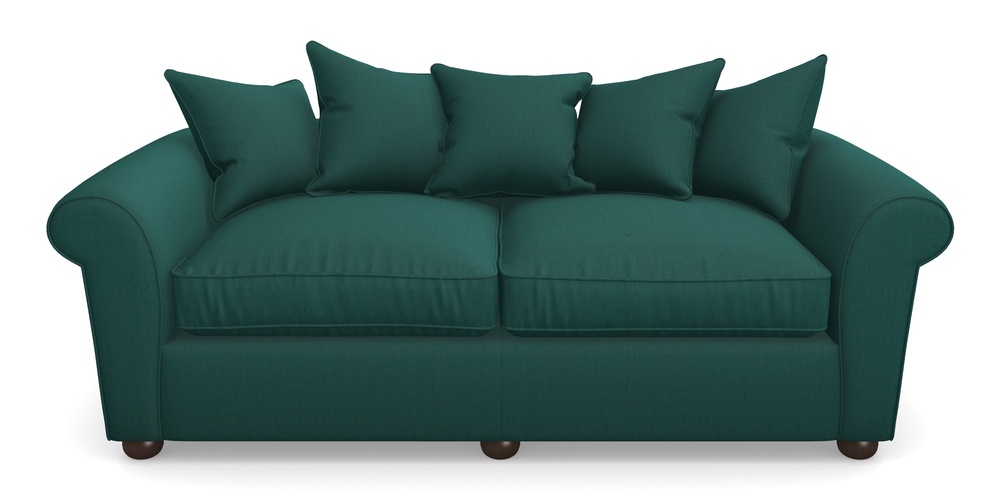 Product photograph of Lewes 4 Seater Sofa In House Velvet - Peacock from Sofas and Stuff Limited