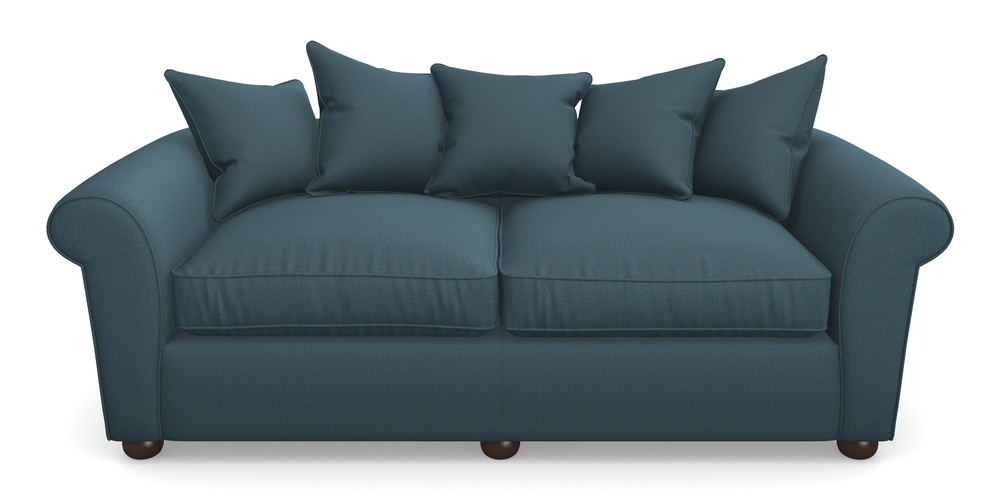 Product photograph of Lewes 4 Seater Sofa In House Velvet - Petrol from Sofas and Stuff Limited