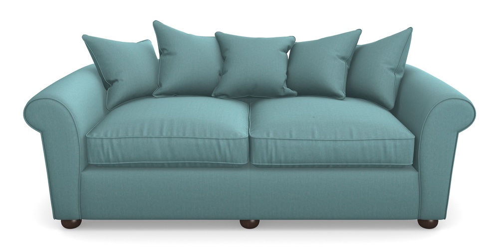 Product photograph of Lewes 4 Seater Sofa In House Velvet - Wedgewood from Sofas and Stuff Limited