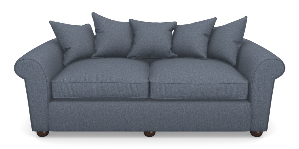 Product photograph of Lewes 4 Seater Sofa In House Wool - Navy from Sofas and Stuff Limited