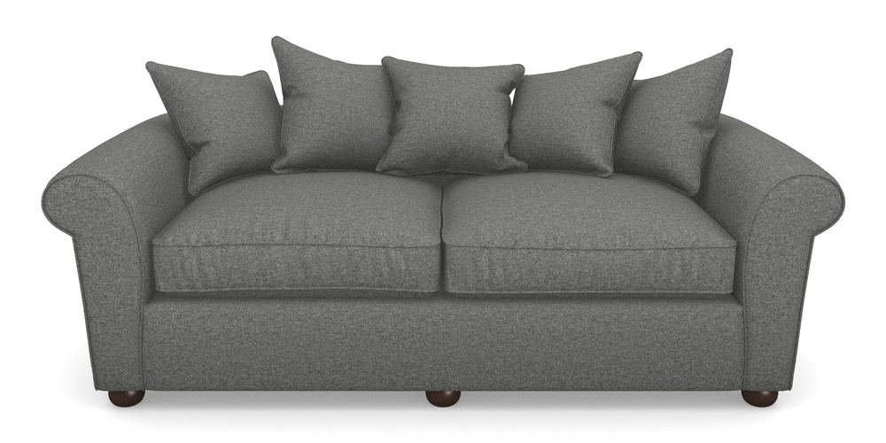 Product photograph of Lewes 4 Seater Sofa In House Wool - Nickel from Sofas and Stuff Limited