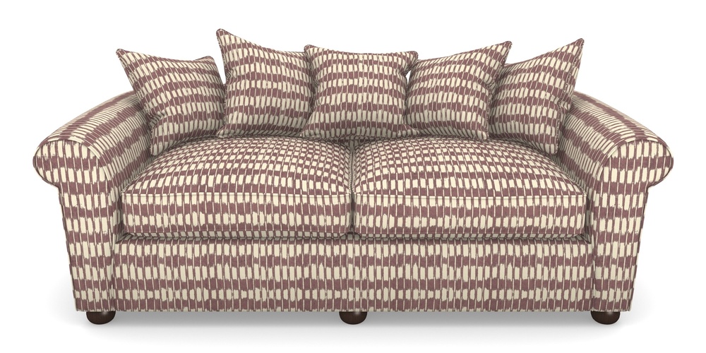 Product photograph of Lewes 4 Seater Sofa In V A Brompton Collection - Ikat - Cacao from Sofas and Stuff Limited