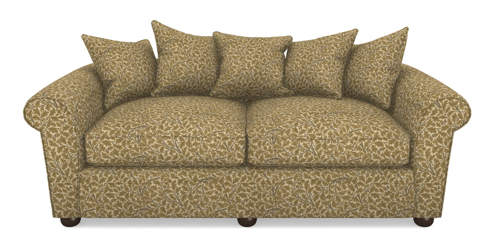 Product photograph of Lewes 4 Seater Sofa In V A Drawn From Nature Collection - Oak Tree - Gold from Sofas and Stuff Limited