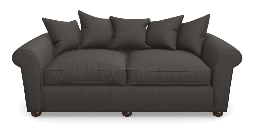 Product photograph of Lewes 4 Seater Sofa In Super Soft Velvet - Mocha from Sofas and Stuff Limited