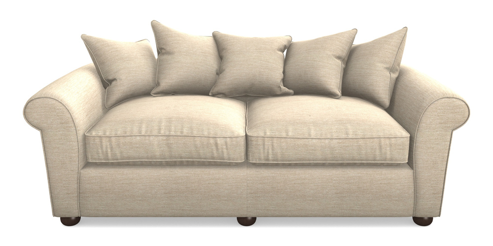 Product photograph of Lewes 4 Seater Sofa In Textured Velvet - Almond from Sofas and Stuff Limited