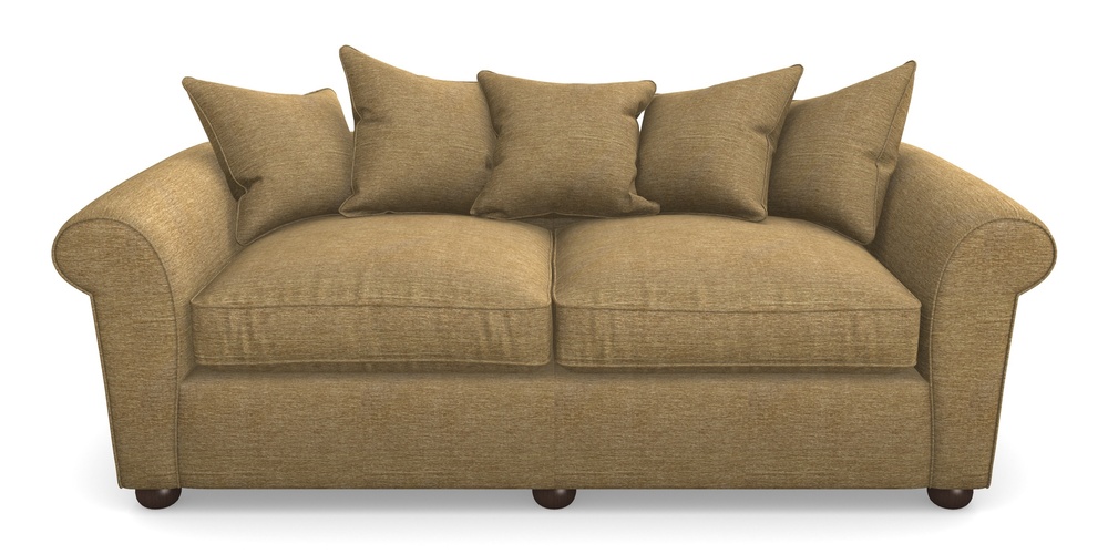 Product photograph of Lewes 4 Seater Sofa In Textured Velvet - Balsa from Sofas and Stuff Limited