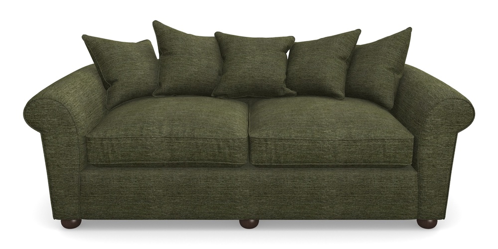 Product photograph of Lewes 4 Seater Sofa In Textured Velvet - Lichen from Sofas and Stuff Limited