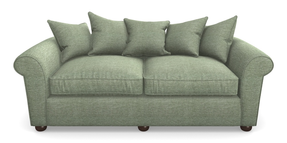 Product photograph of Lewes 4 Seater Sofa In Textured Velvet - Seagrass from Sofas and Stuff Limited