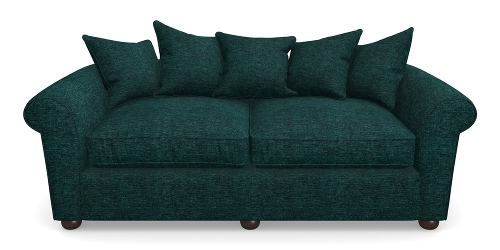 Product photograph of Lewes 4 Seater Sofa In Textured Velvet - Viridian from Sofas and Stuff Limited