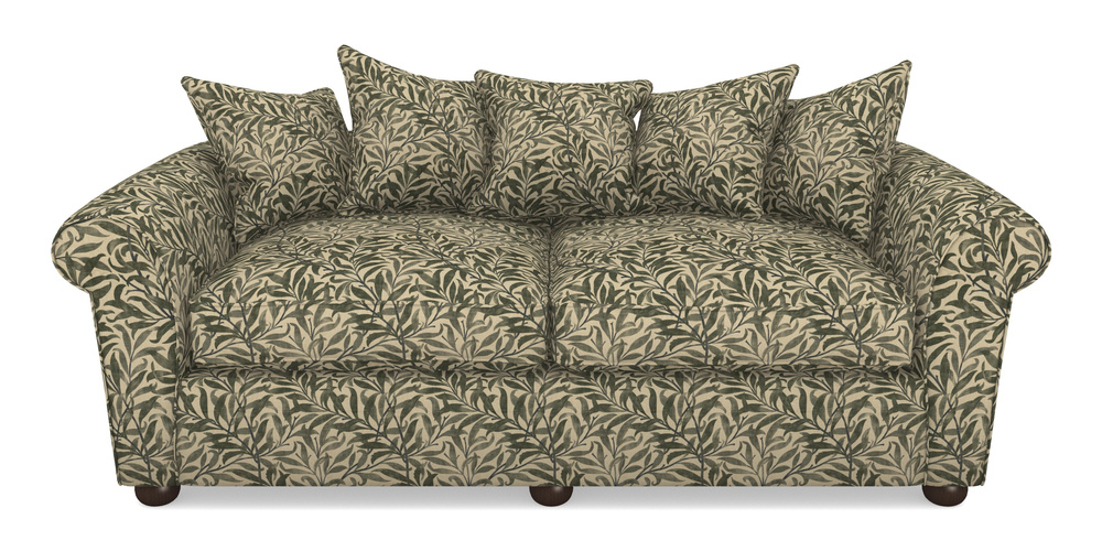 Product photograph of Lewes 4 Seater Sofa In V A Drawn From Nature - Willow Bough Large - Dark Green from Sofas and Stuff Limited