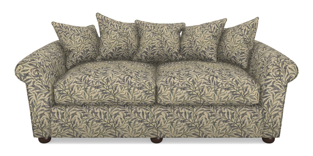 Product photograph of Lewes 4 Seater Sofa In V A Drawn From Nature - Willow Bough Large - Duck Egg from Sofas and Stuff Limited