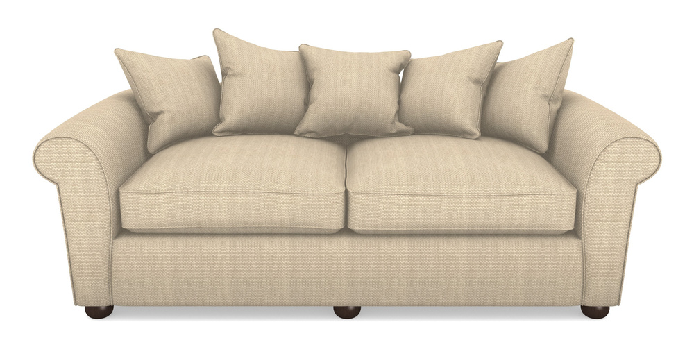 Product photograph of Lewes 4 Seater Sofa In Cloth 22 Weaves - White Sands Linen - Chalk from Sofas and Stuff Limited