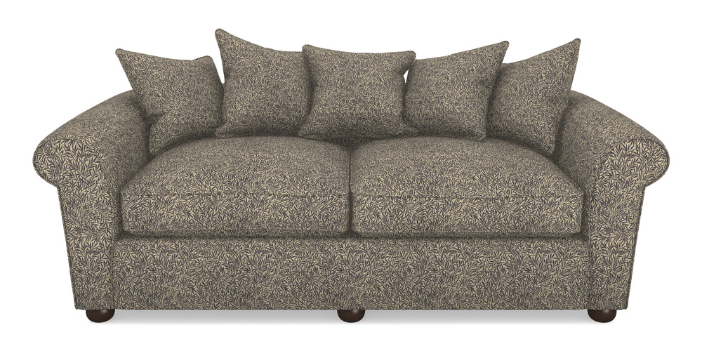 Product photograph of Lewes 4 Seater Sofa In V A Drawn From Nature Collection - Willow - Navy from Sofas and Stuff Limited