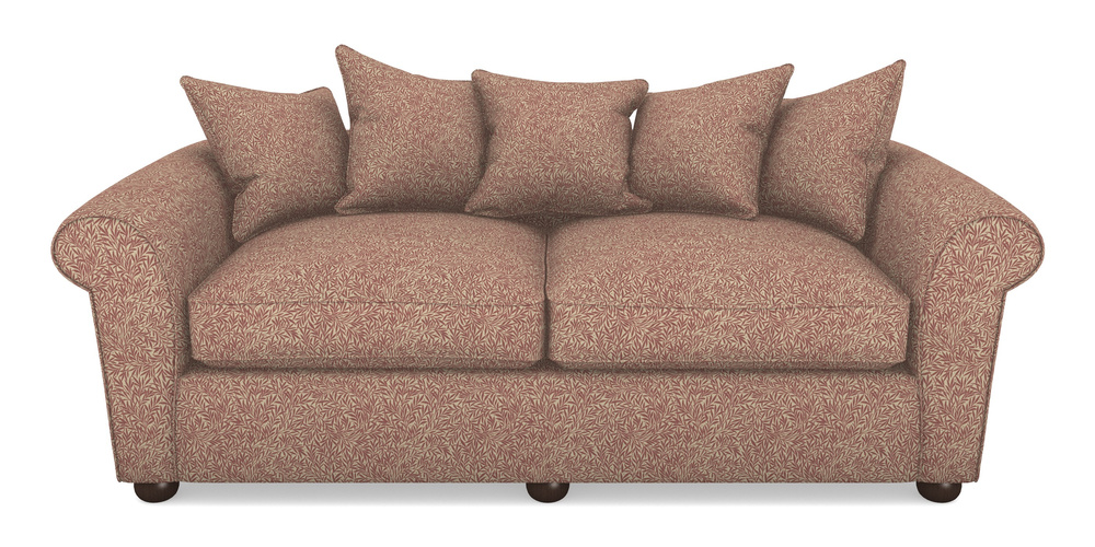 Product photograph of Lewes 4 Seater Sofa In V A Drawn From Nature Collection - Willow - Red from Sofas and Stuff Limited