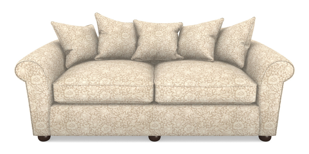 Product photograph of Lewes 4 Seater Sofa In William Morris Collection - Mallow - Linen from Sofas and Stuff Limited