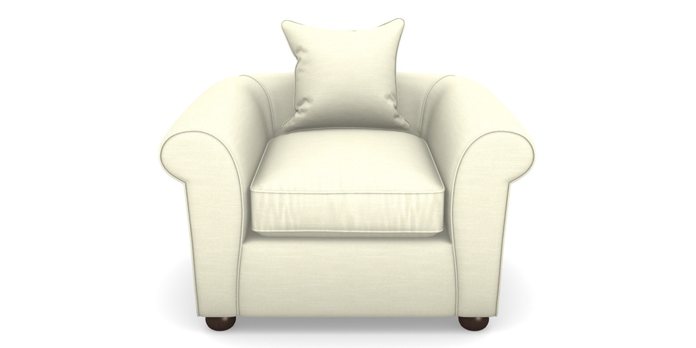 Product photograph of Lewes Chair In Basket Weave - Cream from Sofas and Stuff Limited