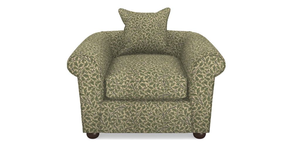 Product photograph of Lewes Chair In V A Drawn From Nature Collection - Oak Tree - Light Green from Sofas and Stuff Limited