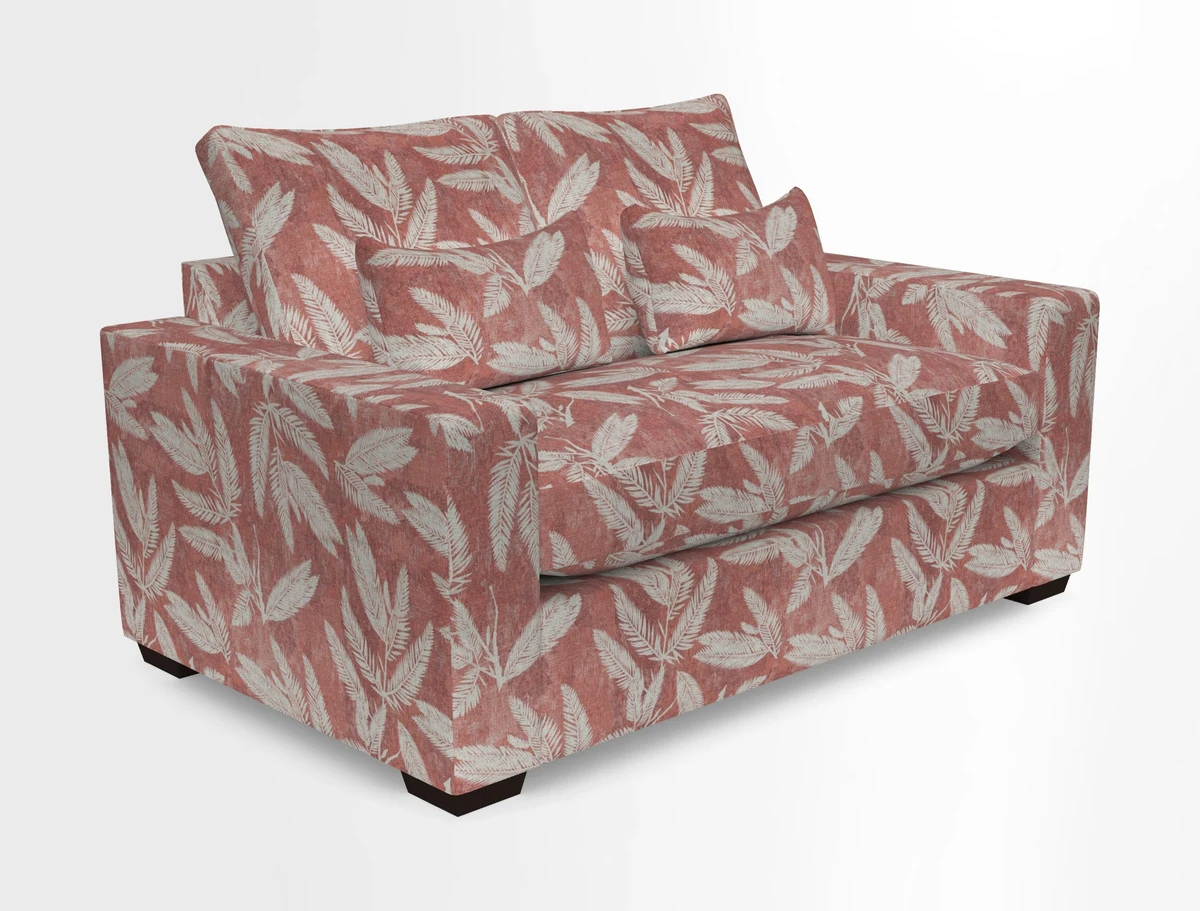 Linear 4 seater sofa in Harpers Bazaar Palette Studio Green with seat cushion in Linwood Romney Wool Forest