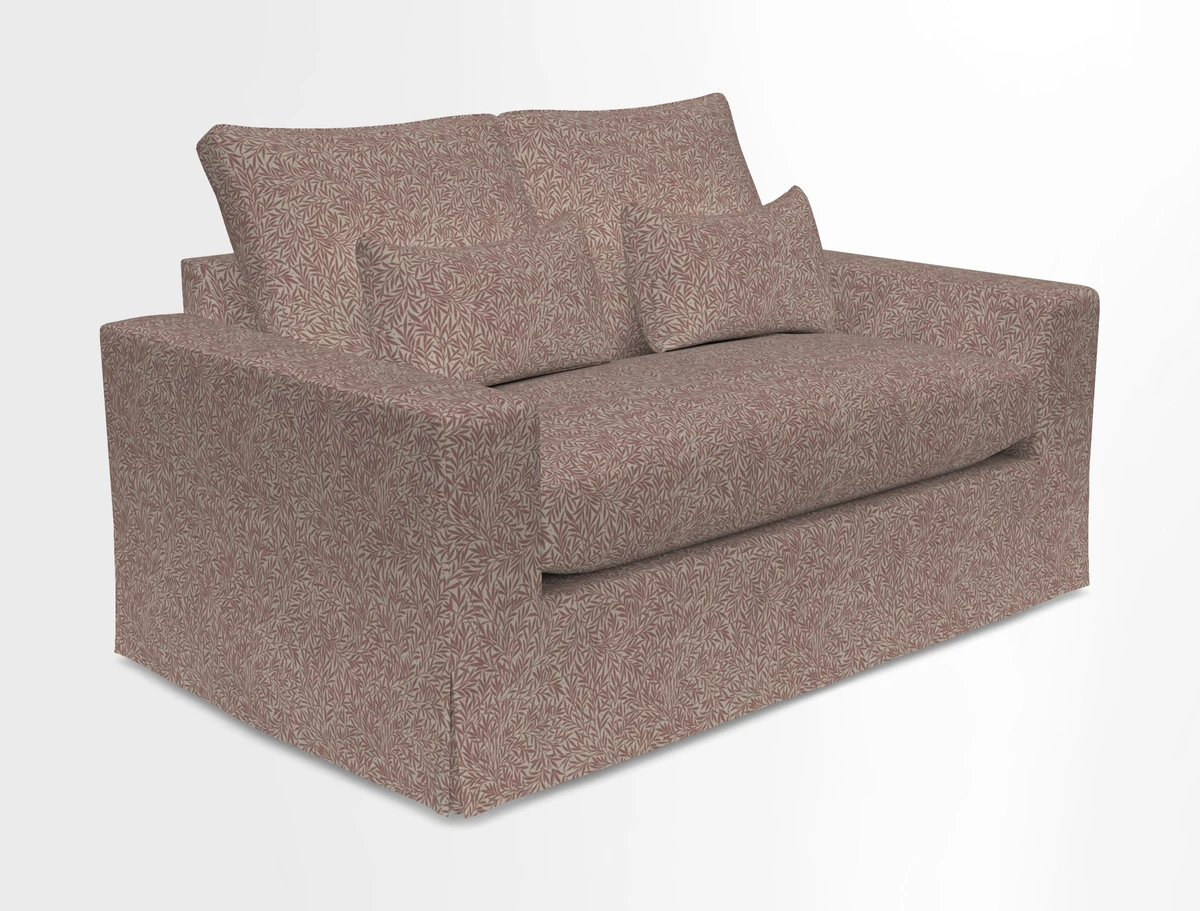 Linear 4 seater sofa in Harpers Bazaar Palette Studio Green with seat cushion in Linwood Romney Wool Forest