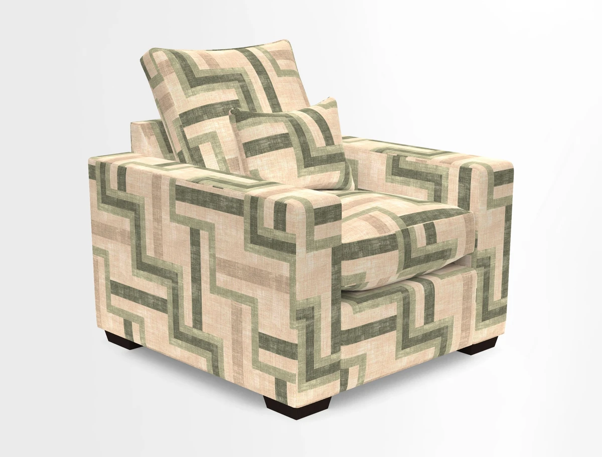 Linear chair in Two Tone Plain Biscuit