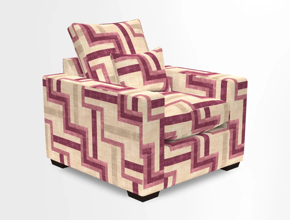 Linear chair in Two Tone Plain Biscuit