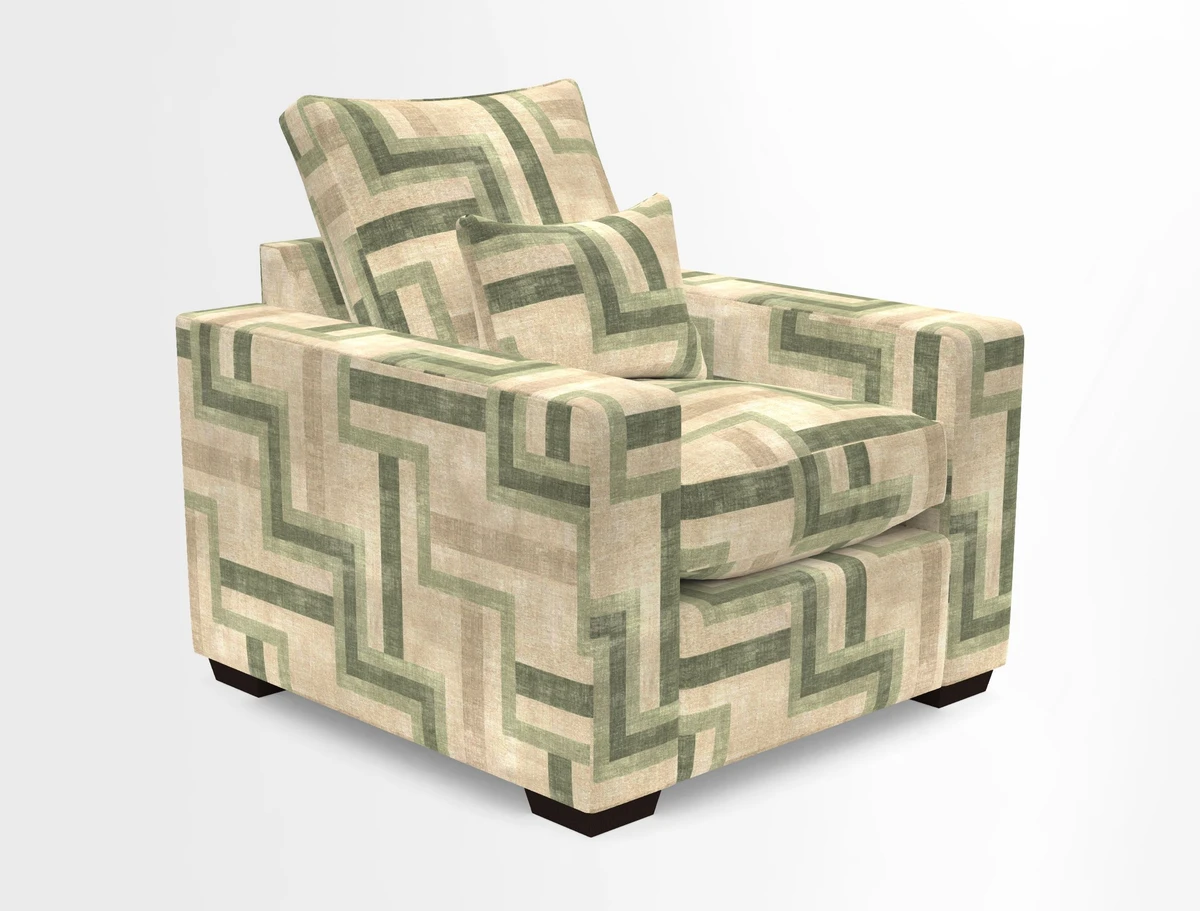 Linear chair in Two Tone Plain Biscuit