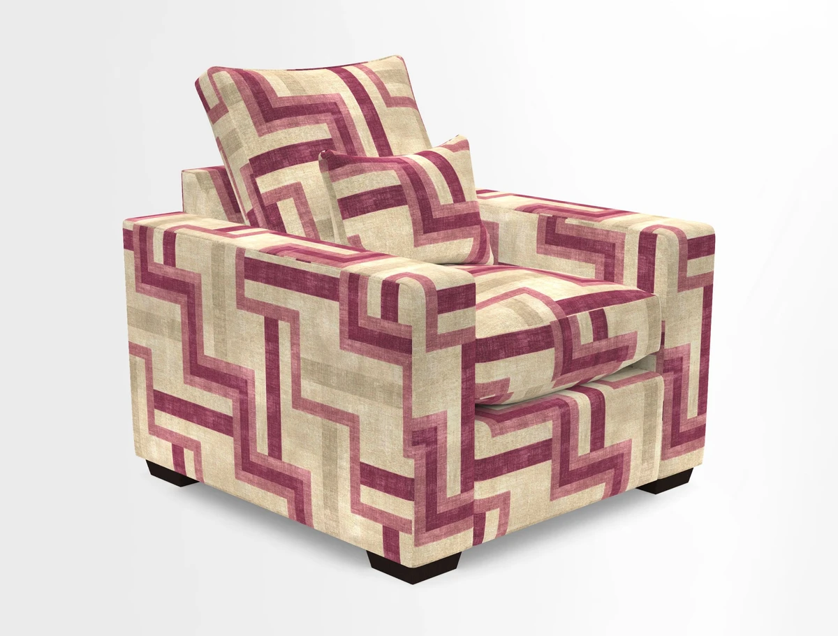 Linear chair in Two Tone Plain Biscuit