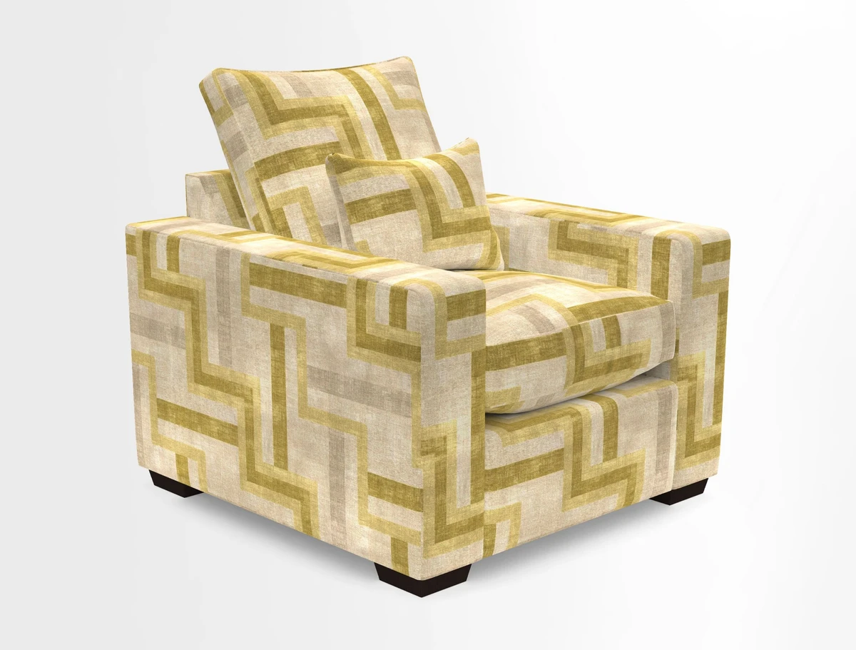 Linear chair in Two Tone Plain Biscuit