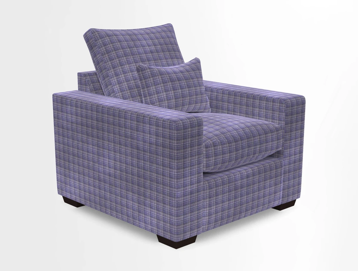 Linear chair in Two Tone Plain Biscuit