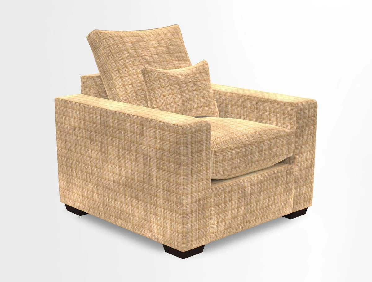 Linear chair in Two Tone Plain Biscuit