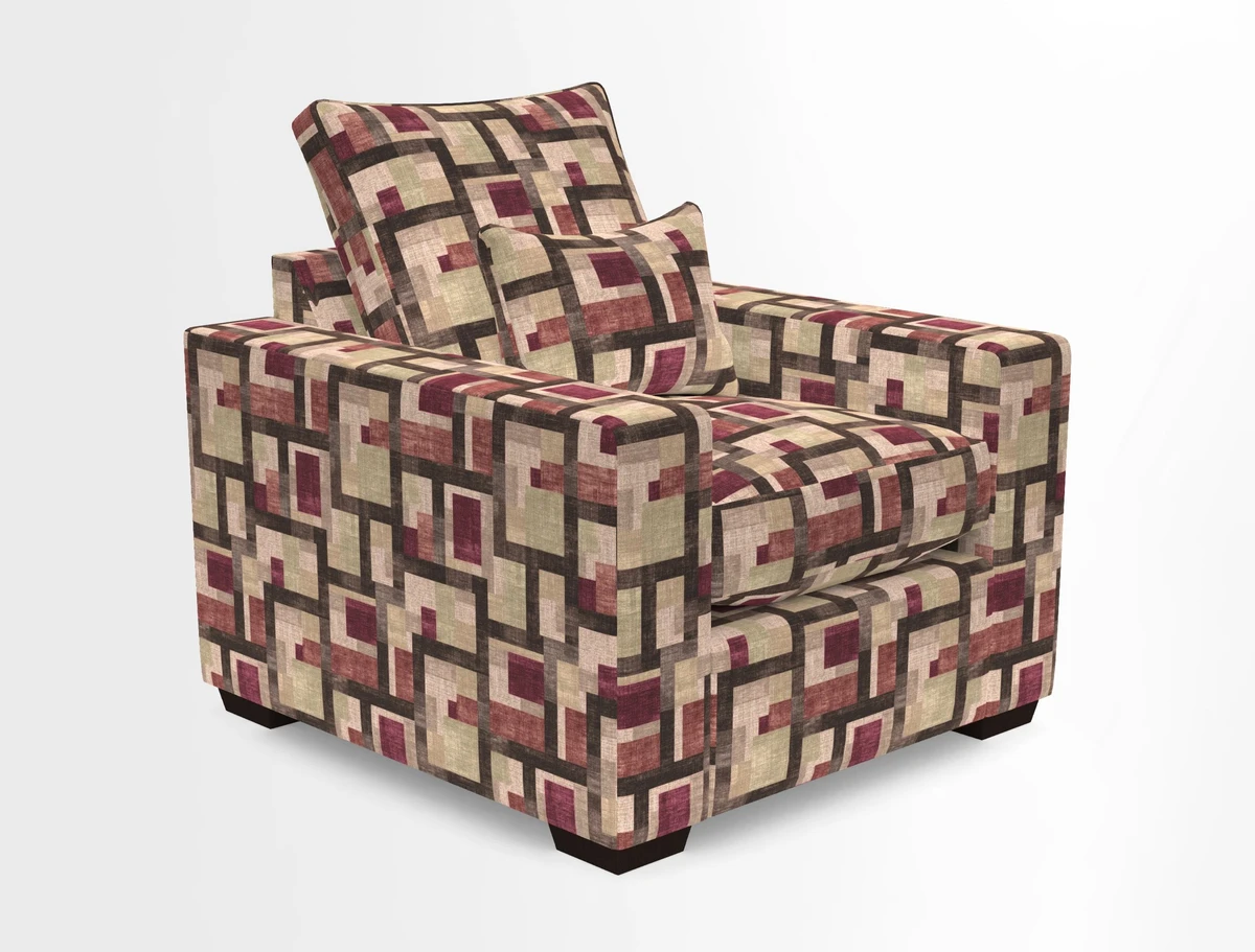 Linear chair in Two Tone Plain Biscuit