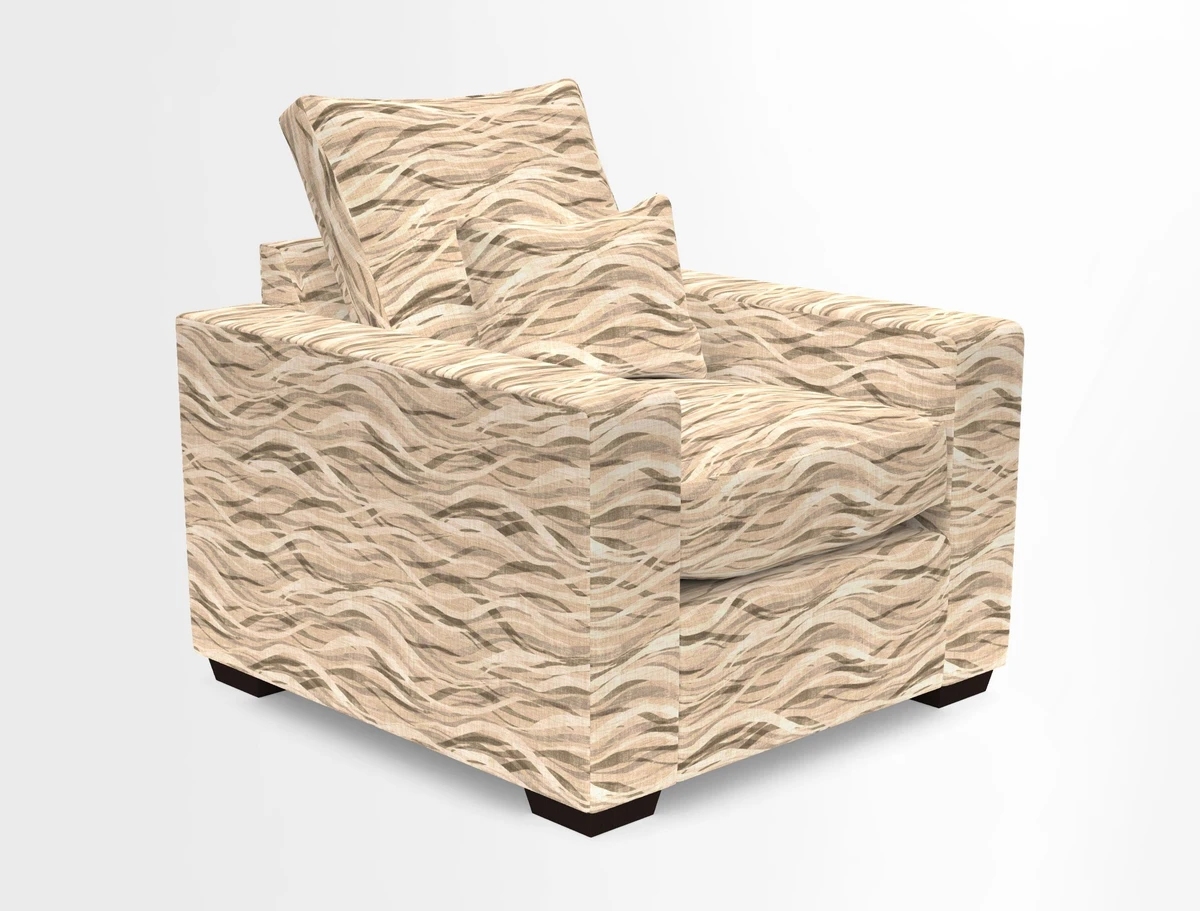 Linear chair in Two Tone Plain Biscuit