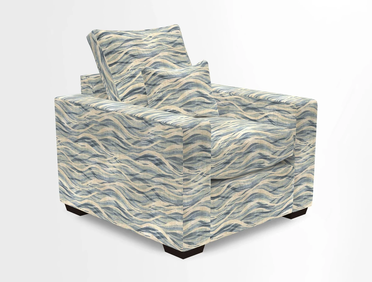 Linear chair in Two Tone Plain Biscuit