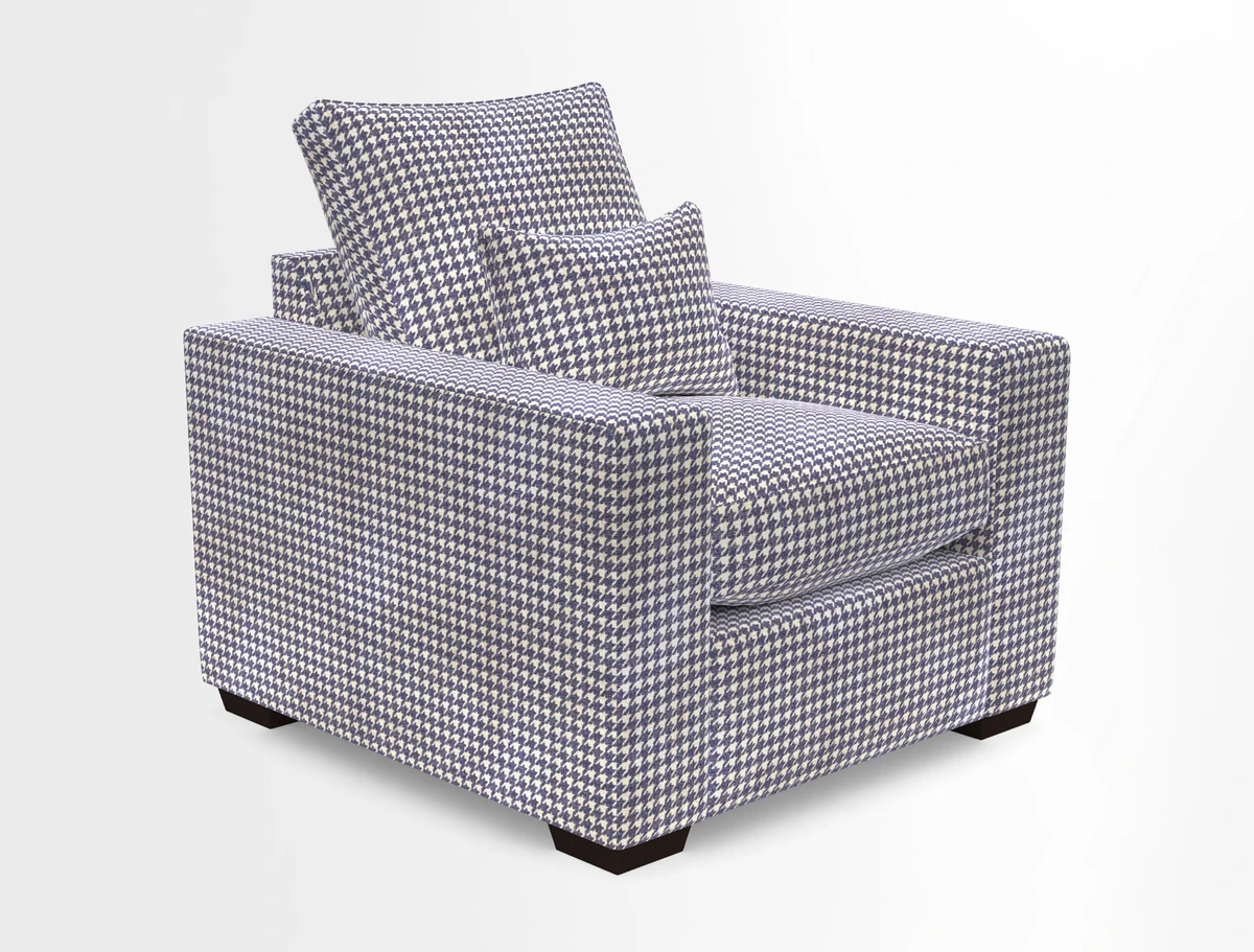 Linear chair in Two Tone Plain Biscuit