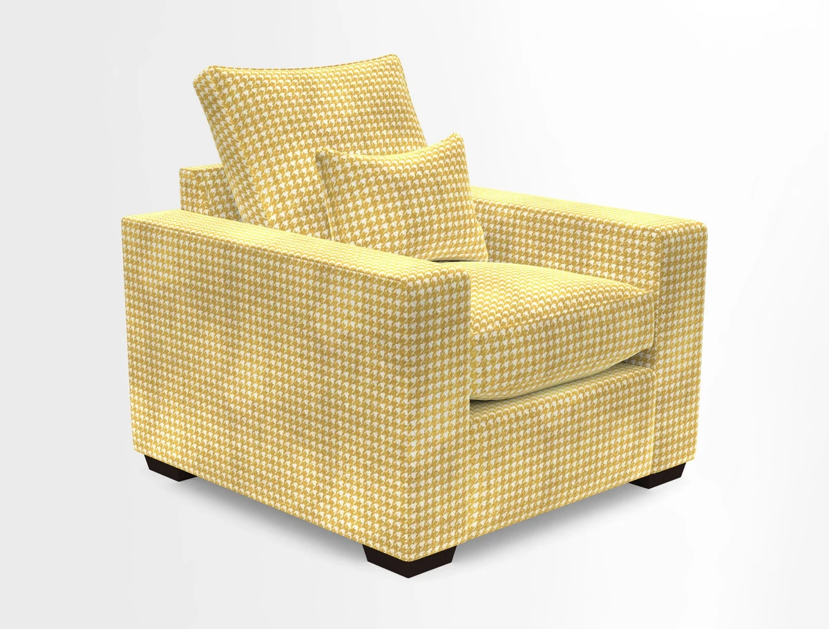 Linear chair in Two Tone Plain Biscuit
