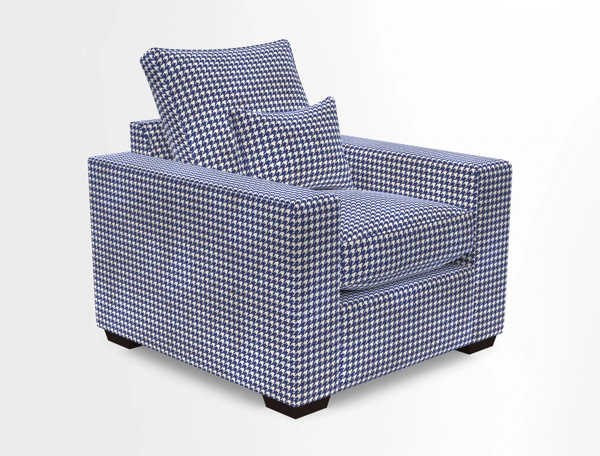 Linear chair in Two Tone Plain Biscuit