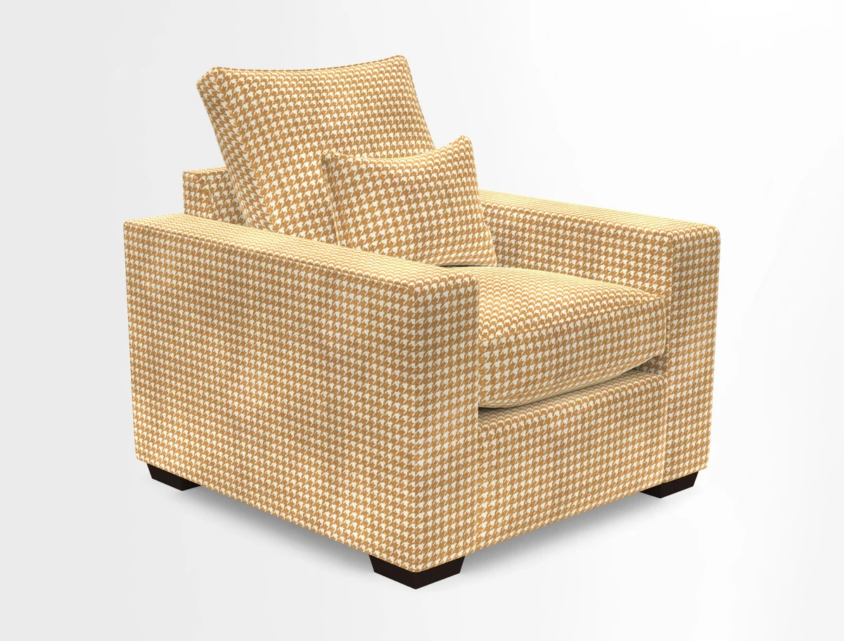 Linear chair in Two Tone Plain Biscuit
