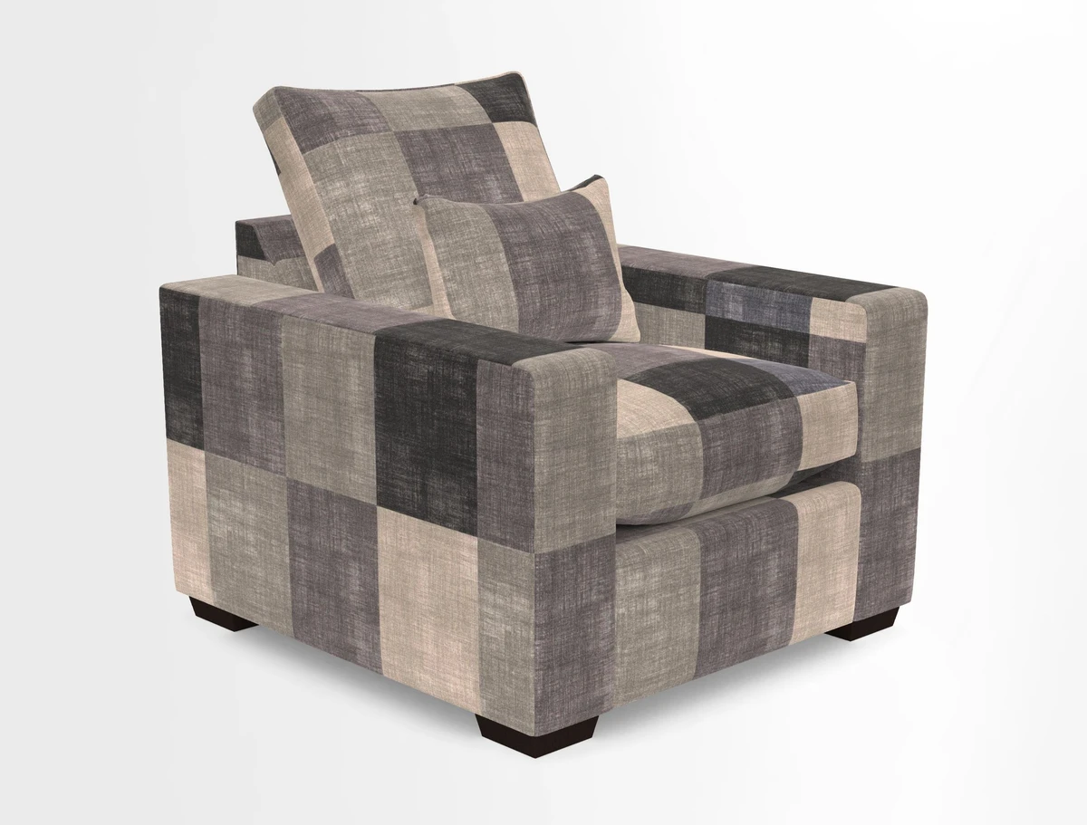 Linear chair in Two Tone Plain Biscuit