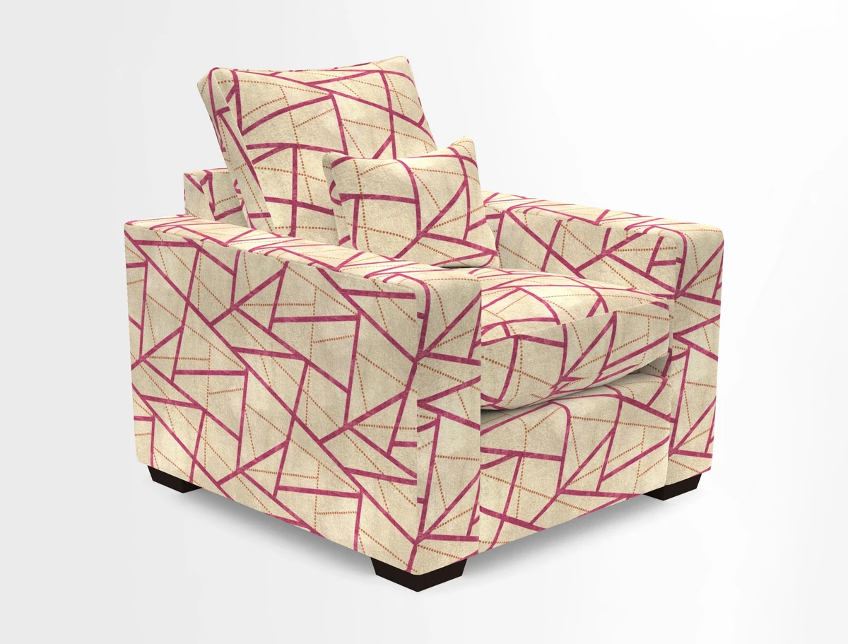 Linear chair in Two Tone Plain Biscuit