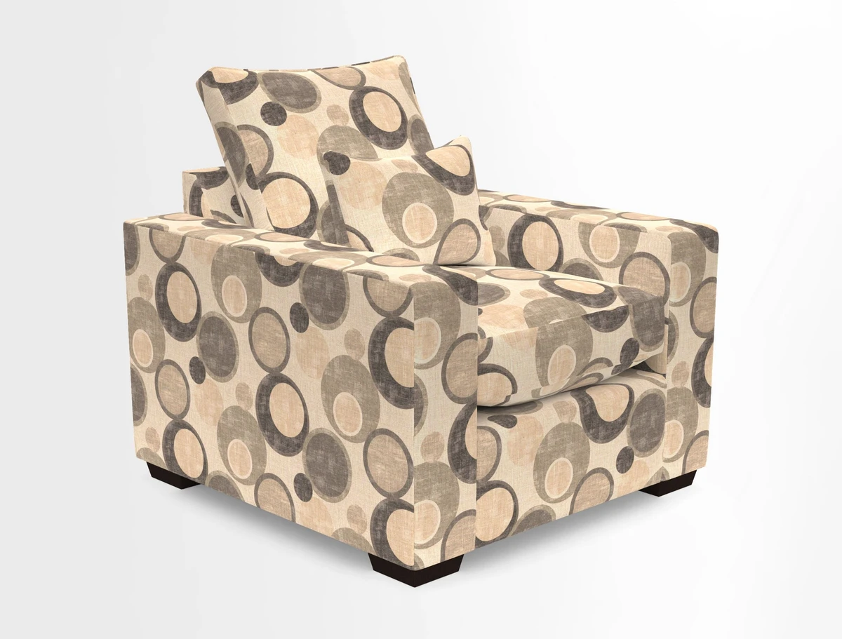 Linear chair in Two Tone Plain Biscuit